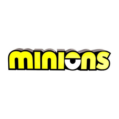 Officially Licensed Minions Logo Light Desk Lamp Bedroom Light USB or Battery Powered