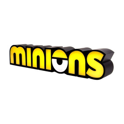 Officially Licensed Minions Logo Light Desk Lamp Bedroom Light USB or Battery Powered
