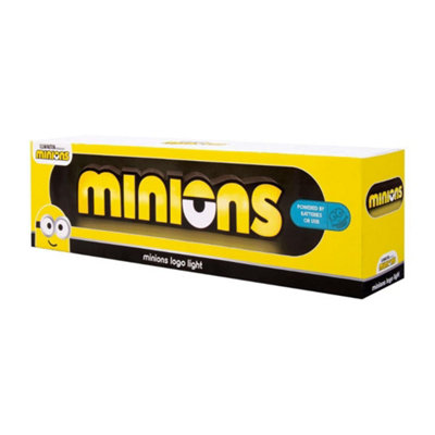 Officially Licensed Minions Logo Light Desk Lamp Bedroom Light USB or Battery Powered - 3