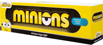 Officially Licensed Minions Logo Light Desk Lamp Bedroom Light USB or Battery Powered - 6