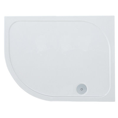 Offset Quadrant Left Hand Low Profile Anti Slip Shower Tray ...