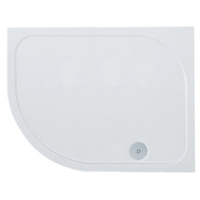 Offset Quadrant Left Hand Low Profile Shower Tray - 1200x800mm