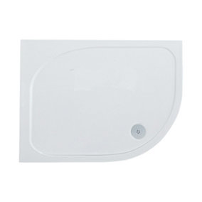 Offset Quadrant Right Hand Low Profile Shower Tray - 1100x760mm
