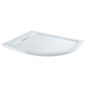 Offset Quadrant Right Hand Low Profile Shower Tray with Hidden Waste - 1200x900mm