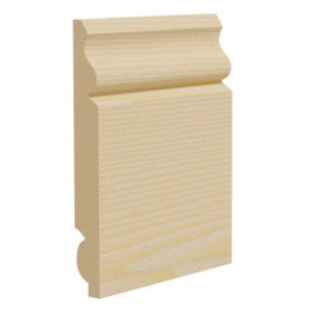 Ogee Pine Skirting Boards 120mm x 20mm x 3.9m. 4 Lengths In A Pack