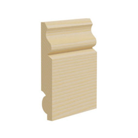 Ogee Pine Skirting Boards 145mm x 20mm x 3.9m. 4 Lengths In A Pack