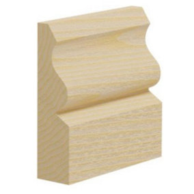 Ogee Pine Skirting Boards 70mm x 20mm x 4m. 4 Lengths In A Pack