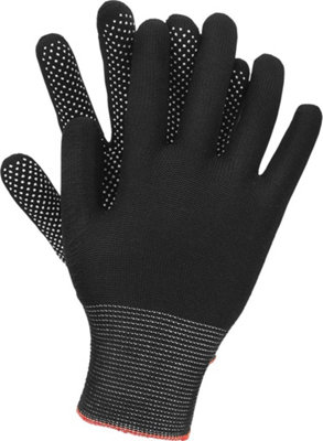 OGRIFOX Working Gloves OX-DOTUA size L 12 pairs one-sided PVC dotting