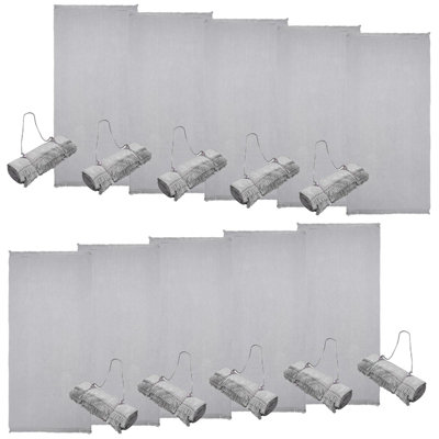 OHS 10 x Plain Beach Quick-Dry Microfiber Bath Towel, 71 x 152cm - Grey Price Comparisons | Compare The Build