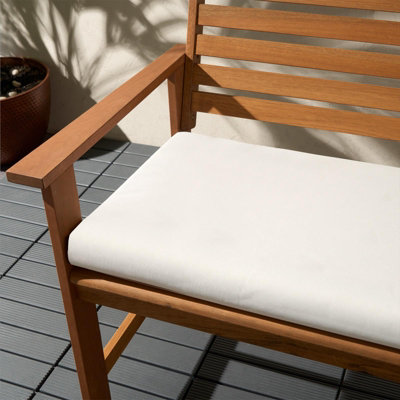 OHS 2 Seater Foam Bench Pad with Zip Waterproof Cover - Ivory - 3