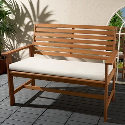 OHS 3 Seater Foam Bench Pad with Zip Waterproof Cover - Ivory