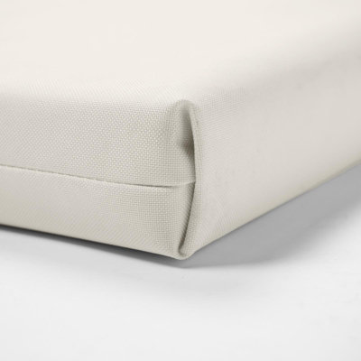 OHS 3 Seater Foam Bench Pad with Zip Waterproof Cover - Ivory - 5