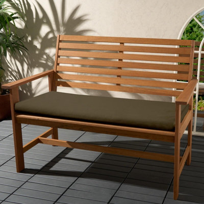OHS 3 Seater Foam Bench Pad with Zip Waterproof Cover - Olive - 3
