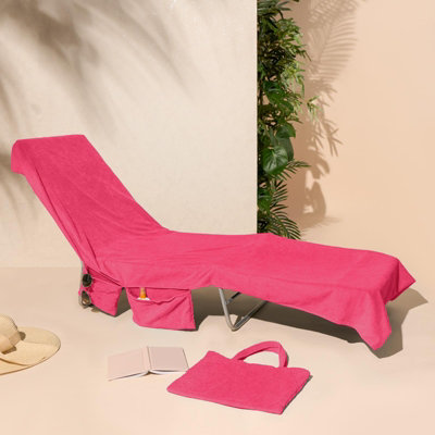 OHS Beach Towel Bag Microfiber Quick Dry Absorbent, 75 x 215cm - Pink Price Comparisons | Compare The Build
