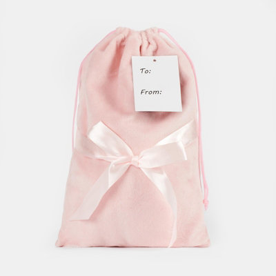 OHS Cosy Fleece Gift Set Womens Christmas Winter Hot Water Bottle 5PC - Blush - 4