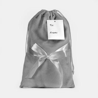 OHS Cosy Fleece Gift Set Womens Christmas Winter Hot Water Bottle 5PC - Grey - 4