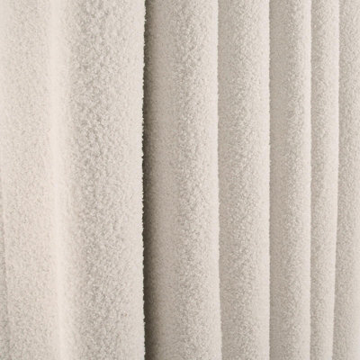 OHS Eyelet Blackout Pair Ready Made Curtains, Cream - 90" x 90