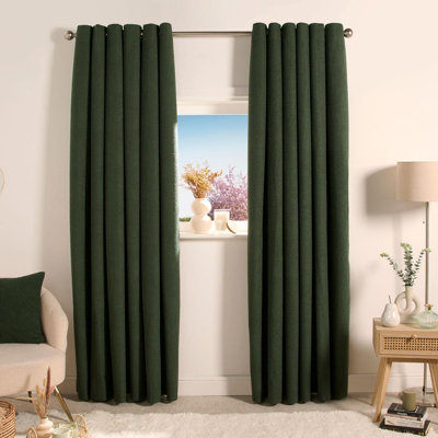 Bagaille VELOURS CURTAIN ★ GREEN Amazon.com: Topfinel 94 Inch Green Velvet Curtains for