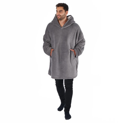 Charcoal Sweat Oversized Hoodie