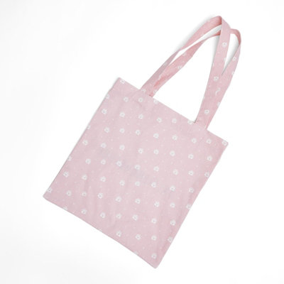 OHS House Star Printed Shopper Tote Reusable Carrier Hand Bag, Blush - 37 x 40cm Price Comparisons | Compare The Build