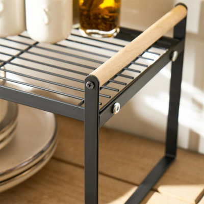OHS Kitchen Rack Stand Countertop Storage Metal Shelf Organiser