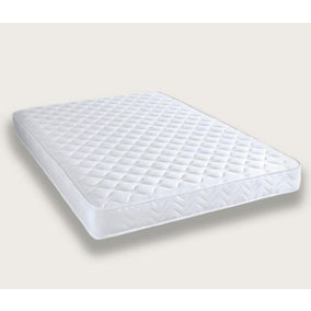 OHS Luxury Memory Foam Spring Quilted Mattress, White - King