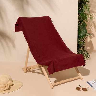 OHS Plain Microfibre Quick Dry Bath Beach Towel, 71 x 152cm - Burgundy Price Comparisons | Compare The Build