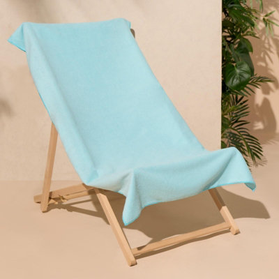 OHS Plain Microfibre Quick Dry Bath Beach Towel, 71 x 152cm - Sky Blue Price Comparisons | Compare The Build