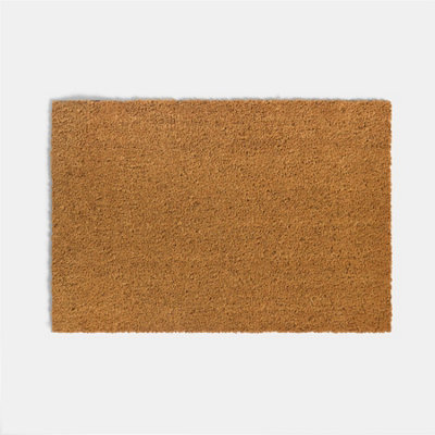 OHS Plain Natural Non Slip Coir Mat Doormat Rug