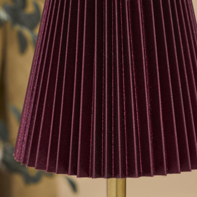 OHS Pleated Bedside Lamp LED Rechargeable Cordless Night Light