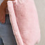 OHS Super Soft Faux Fur Tote Shopping Carrier Reusable Bag, Blush - 40 x 42cm