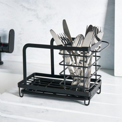 OHS Wire Kitchen Sink Organiser Caddy Multipurpose Cutlery Sponge Holder