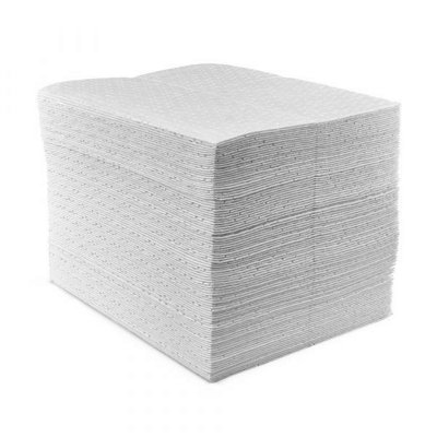 Oil Absorbent Pads - Hydrophobic Oil, Fuel Soak Up Mats 1Ltr Per Pad ( 100 Pack)