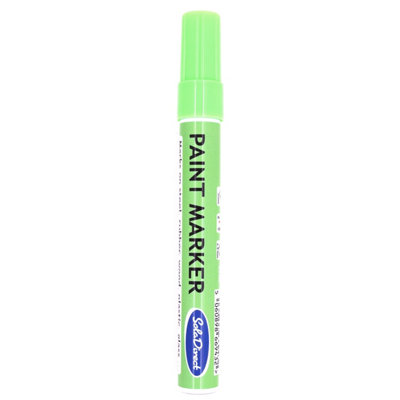 Oil-based Paint Marker Pen Permanent for Tyres Rubber Stone Leather Fabric Plastic Glass (Neon Green)