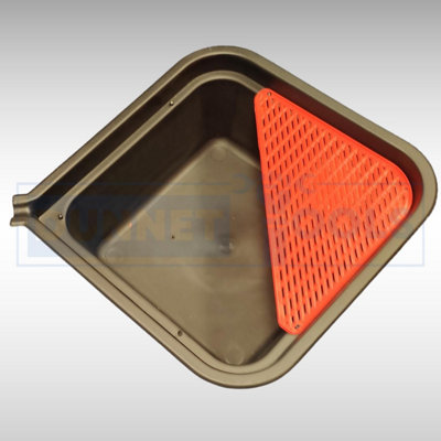 Oil Drain Pan 37cmx37cmx9cm Black - 6.5L Capacity For Car, Truck & Motorcycle Maintenance