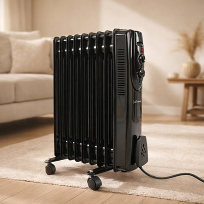 Oil Filled Radiator 2000W - Black | DIY at Bu0026Q
