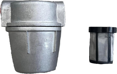 Oil Filter Bowl - 3/8" Aluminium Oil Line Filter Bowl for Oil Tanks and Oil Central Heating Systems. Filtered to 40 Micron.