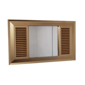 Old Fashioned Ac Style Shape Window Wall Mirror 75x56CM (GOLD COLOUR)