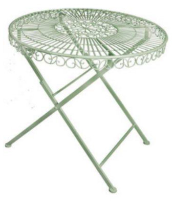 Old Rectory Luxury Folding Bistro Table & Chair Set - 3 Piece Set