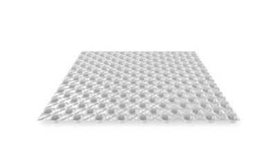 Oldroyd Xv Cavity Drain Membrane - Clear 2 x 20m - Drainage Layer for Waterproofing & Radon Protection