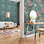 Oliana Floral Wallpaper Soft Teal Belgravia 8486