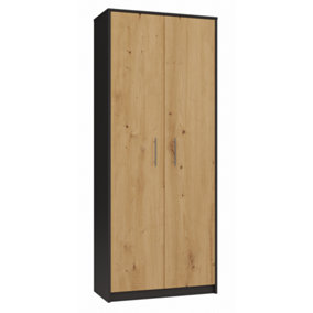 Oliv 2D Storage Cabinet Anthracite Artisan Oak
