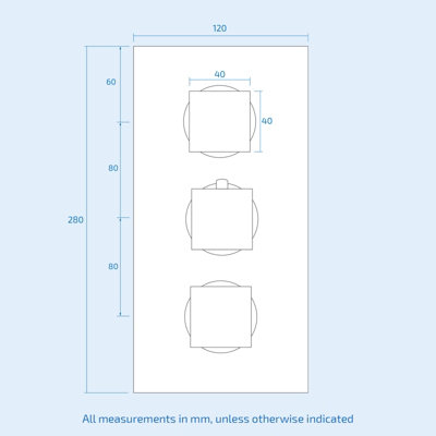 Olive 3 Way Concealed Thermostatic Shower Mixer Valve Slim Head & Bath Filler - 7