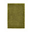 Olive Plain Rug, Anti-Shed Shaggy Rug with 50mm Thickness, Modern Luxurious Rug for Bedroom, & DiningRoom-133cm (Circle)