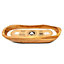Olive Wood Boat Natural Soy Wax Candle 25cm Wild Fig