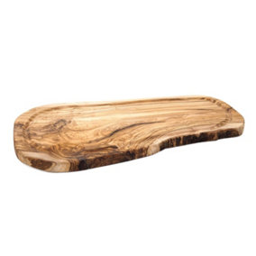 Olive Wood Natural Grained Rustic Kitchen Dining Carving Board (L) 45cm