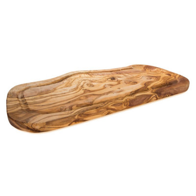 Olive Wood Natural Grained Rustic Kitchen Dining Carving Board (L) 45cm
