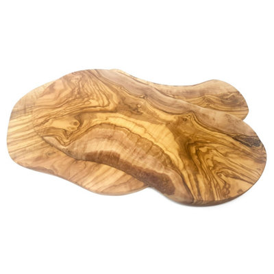 Olive Wood Natural Grained Rustic Kitchen Dining Chopping Board (L) 40cm x (W) 20cm