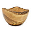 Olive Wood Natural Grained Rustic Kitchen Dining Handmade Bowl (Diam) 18cm