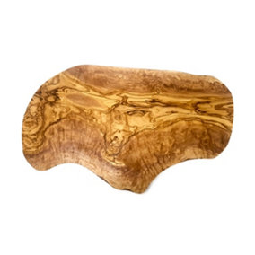 Olive Wood Natural Grained Rustic Kitchen Dining Large Deluxe Chopping Board (L) 55-60cm